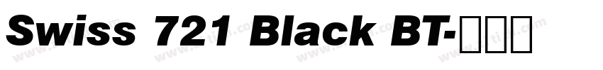 Swiss 721 Black BT字体转换